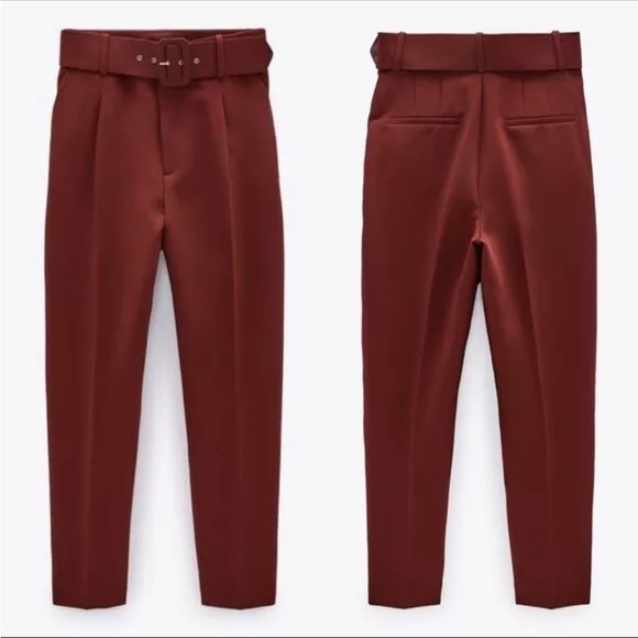 Zara belted pants bloggers favorite - Picture 2 of 7